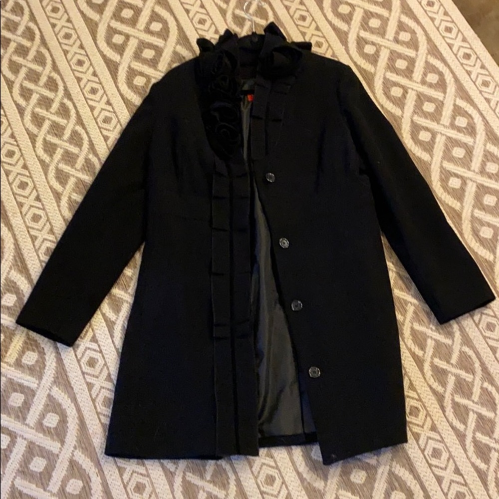 Elle Black Rose Peacoat